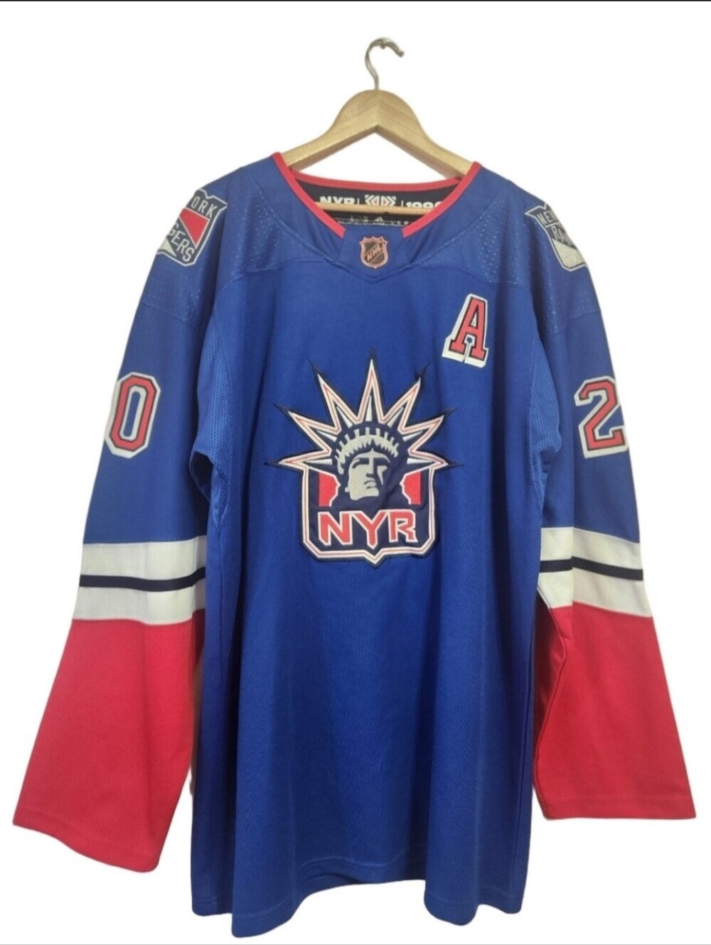 NY Rangers Chris Kreider Reverse Retro 1.0 Liberty Authentic Adidas Jersey 60